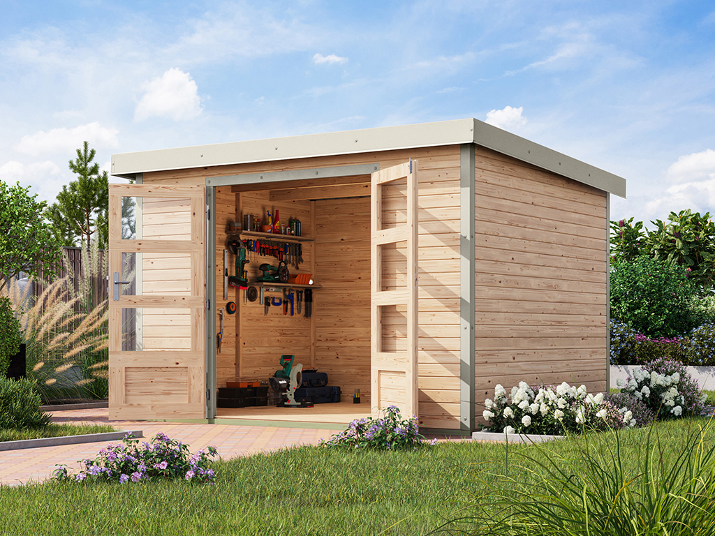 Bild von Karibu 19 mm Hybrid Gartenhaus Jupiter 5